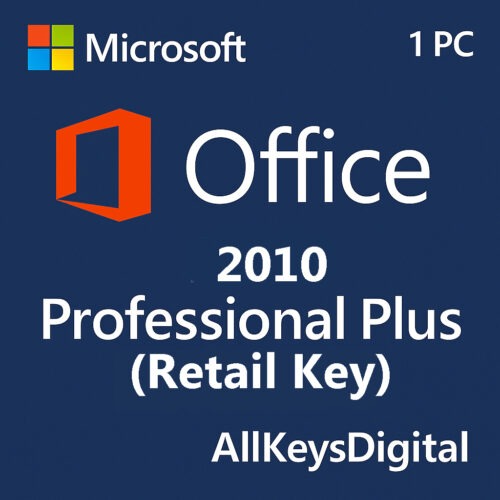 Microsoft Office 2010 Professional Plus Retail Key Microsoft-Office-2010-Professional-Plus-Retail-License-Key by AllKeysDigital